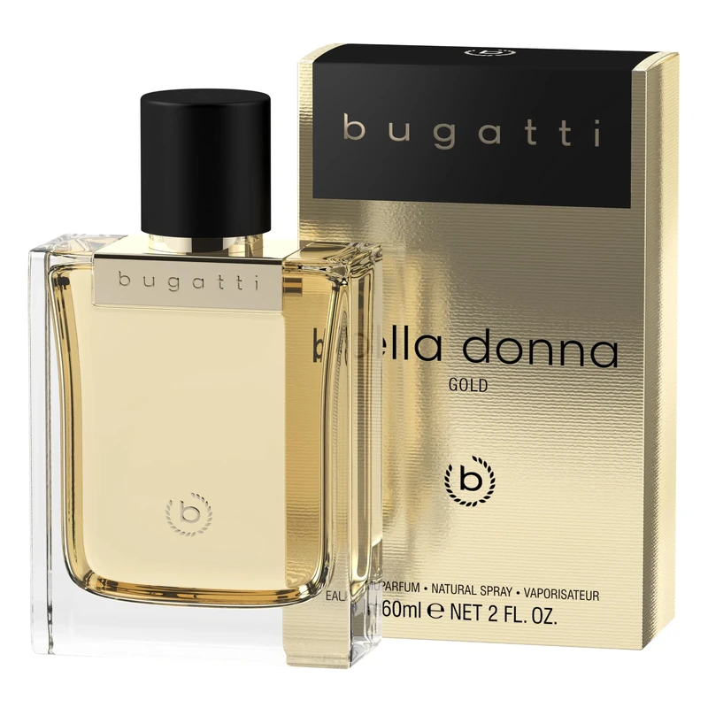 bugatti Bella Donna Women's Perfume Gold edP 60 ml I Floral Fruity Women's Perfume for All Age & Any Occasion I Feminine Combination of Bergamot, Jasmine Blossoms, Vanilla & Musk I Elegant & Warm