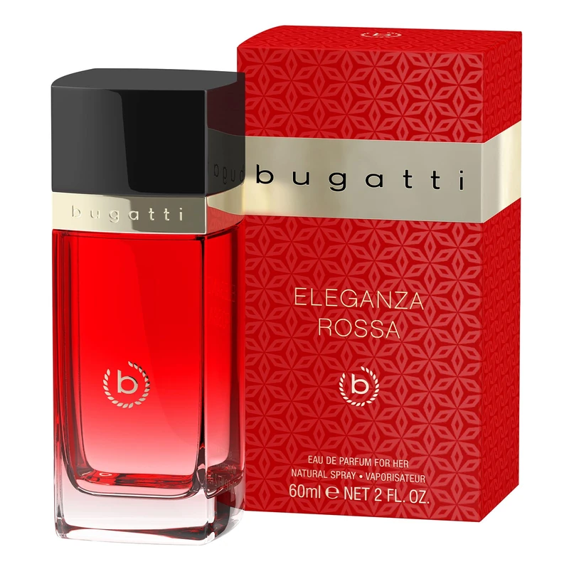 BUGATTI Bugatti Eleganza Rose Perfume for All Ages and Any Occasion Eau de Parfum 60 ml Seductive Combination of Peach, Iris & Vanilla, Floral and Fruity - Image 1