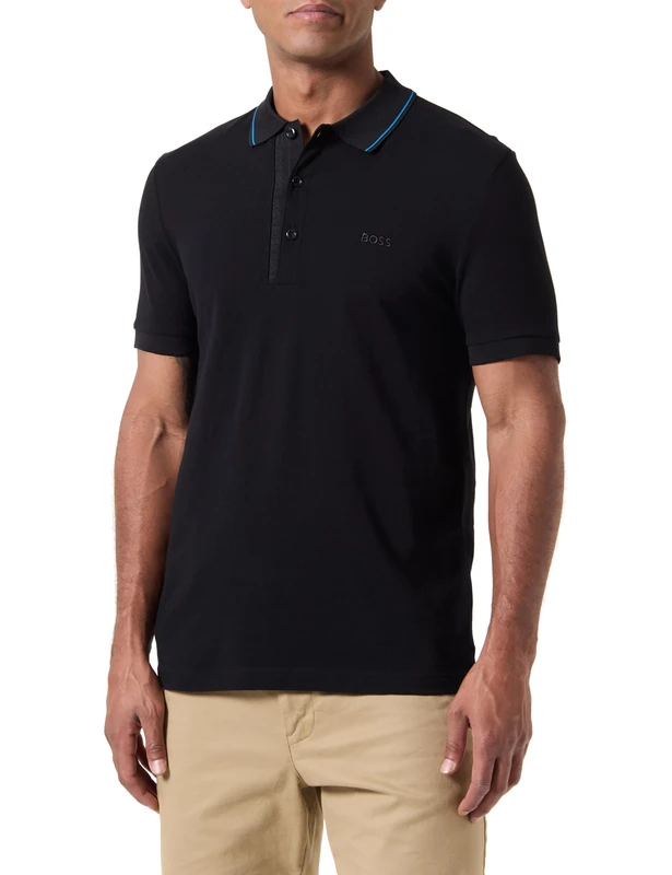 BOSS Men's Paule 4 Polo, Black4,
