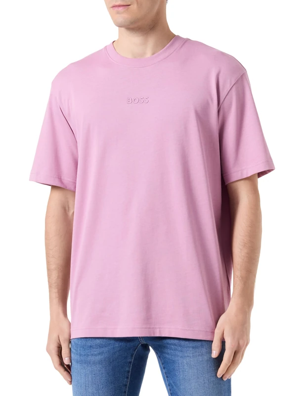 BOSS Men's Tee 10 T_Shirt, Light/Pastel Purple531,