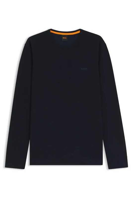 BOSS Mens Tempesto Embroidered-Logo T-Shirt in a Cotton Blend
