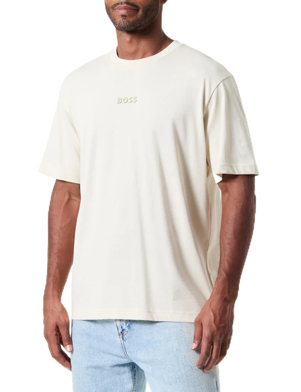 BOSS Men's Tee 10 T_Shirt, Open White131,