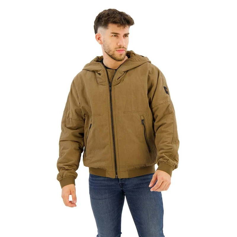 BOSS Men's Oseam-W Outerwear_Jacket, Open Brown243, 52