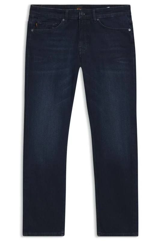 BOSS Mens Delaware BO Pure-Blue Slim-fit Jeans in Comfort-Stretch Denim
