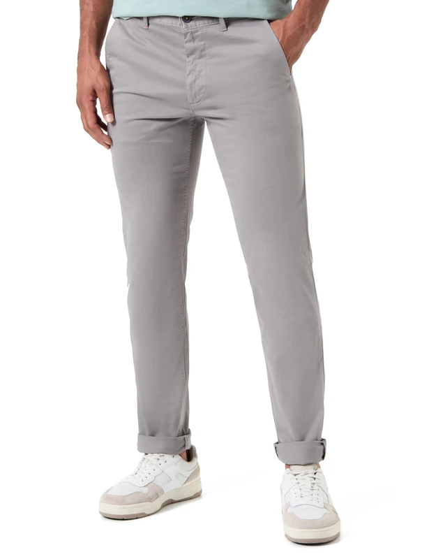 BOSS Mens Chino Slim Slim-fit Chinos in Stretch-Cotton Satin