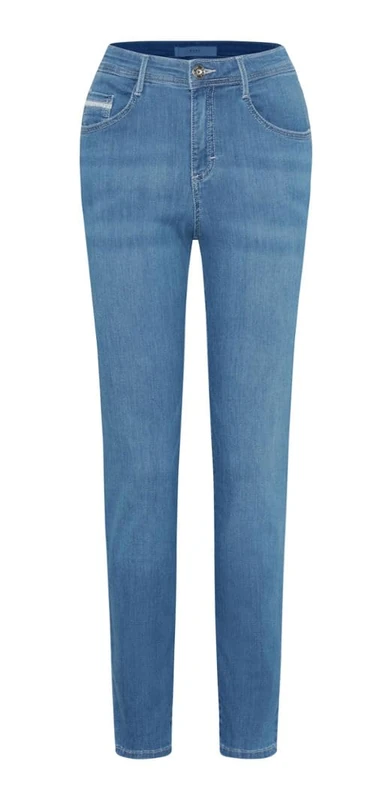 BRAX Women's Style Shakira S Free to Move 5-Pocket Skinny Jeans, Used Fresh Blue, 27W x 32L