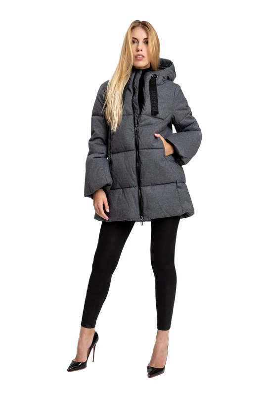 ICEPORT IPWJ06841-O007 ALLURE WOMAN PADDED JACKET Jacket Women's CAVIAR MELANGE Size XS - Image 1