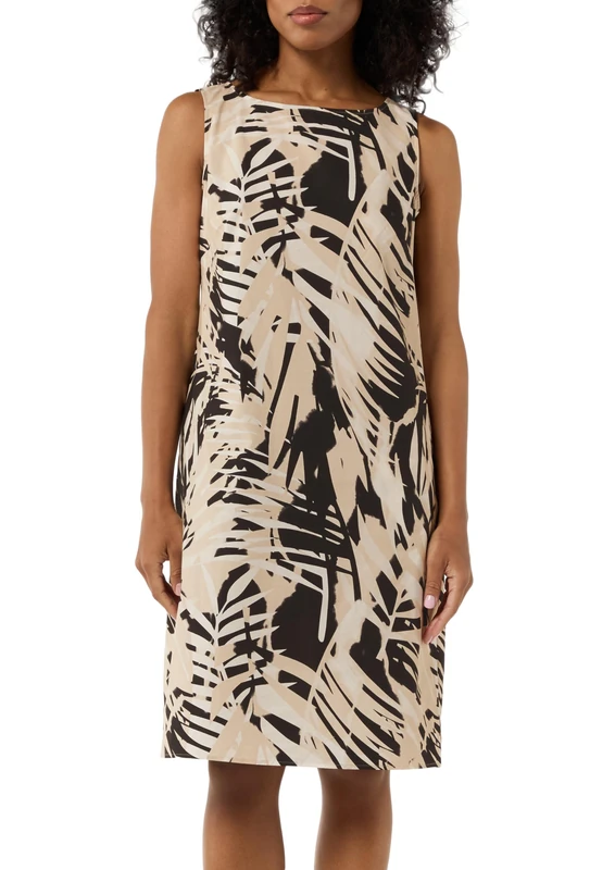 comma Women's 2148520 Dress, Black, 10