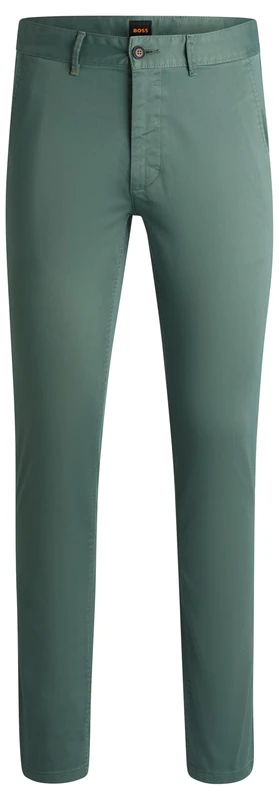BOSS Men's Chino_Slim Trousers_Flat, Open Green341,