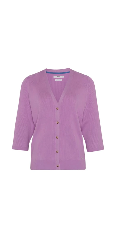 BRAX Women's Style Alice Fine Rib Cardigan, Rasberry, 14