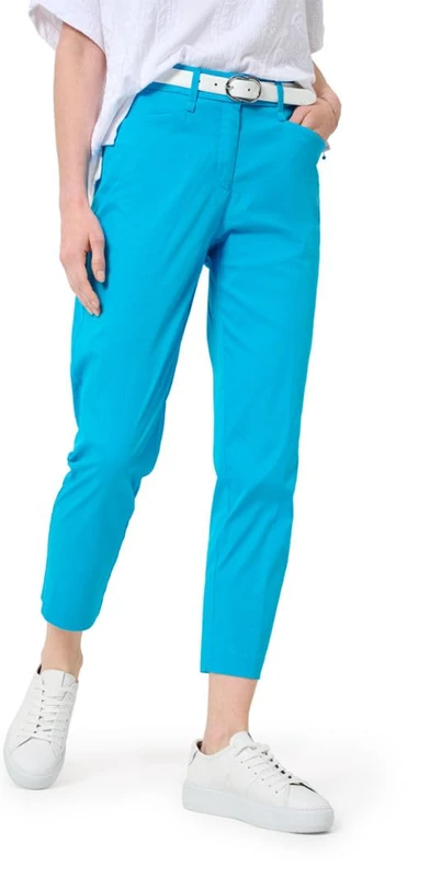 BRAX Women's Style Mara S Ultralight Smart Chinos Pants, Aqua, 26W x 32L