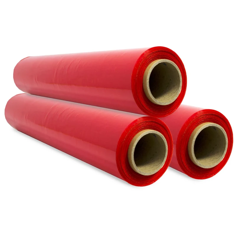 Packaging Film, Red Film, Paper Film, Furniture Protector, Moving Boxes, Plastic Cover 50 cm x 300 m Stretchable – SIDI (3 Units, Red)