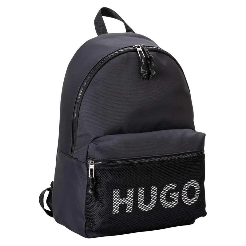 HUGO Hans_Backpack, Men’s Backpack_Man, Black,