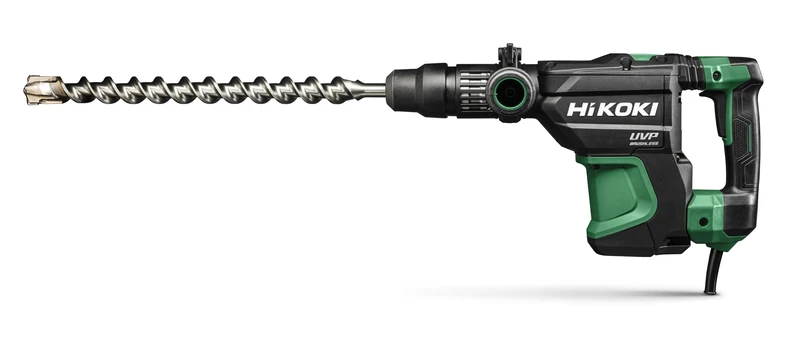 HIKOKI Bohr- und Meißelhammer DH40MEY2, Aufnahme SDS-max,(240V, 1150W, Leerlaufdrehzahl: 500 min-1, Schlagenergie: 9.2 J, Volllastschlagzahl: 2800 min-1, Brushless Motor, Alles im Transportkoffer.