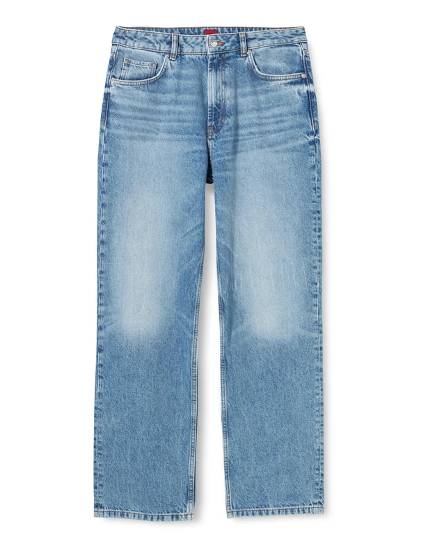 HUGO Women's Gilissi Jeans Trousers, Bright Blue430,