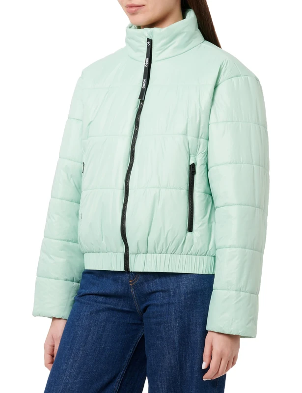 HUGO Women's Felara-2 Outerwear Jacket, Light/Pastel Green331,