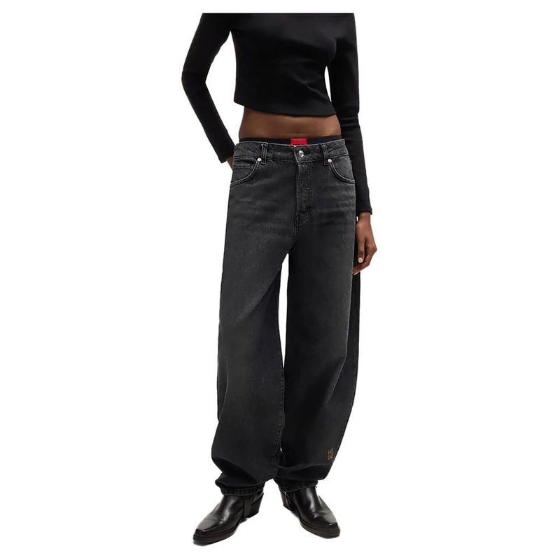 HUGO Women's Gimine Jeans Trousers, Medium Grey32,