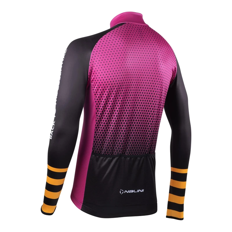 NALINI 03220201100C000.10 NEW LS STRIPES JERSEY Men's Sweatshirt CYCLAMEN PINK/BLACK L