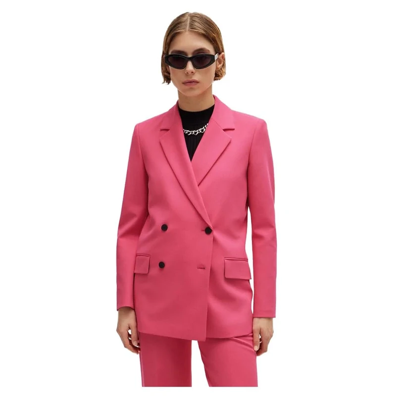 HUGO Women's Avani-2 Jacket, Bright Pink673,