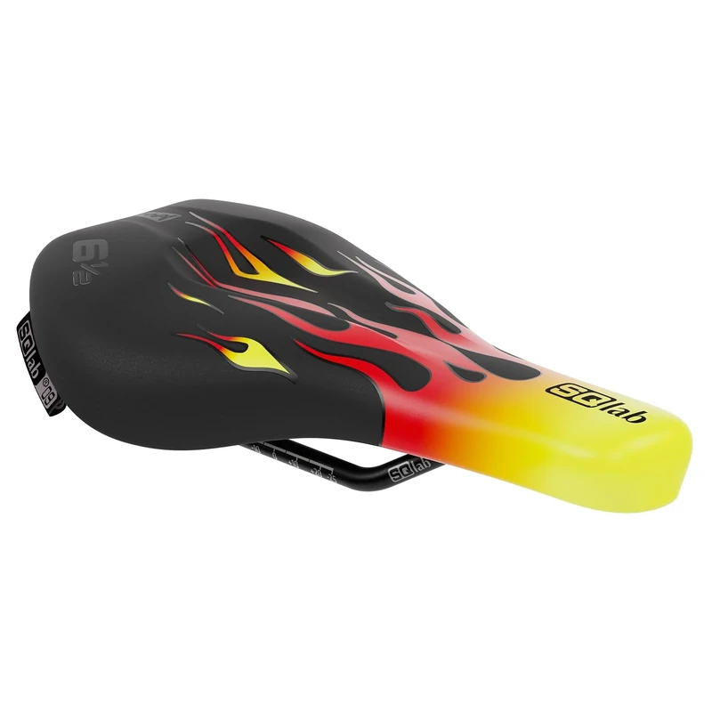 6½ Ergowave Flames, Ergonomic Children's Bicycle Saddle SQlab - Image 1