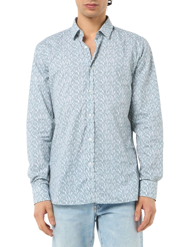 HUGO Men's Elisha02 Shirt, Light/Pastel Green332,