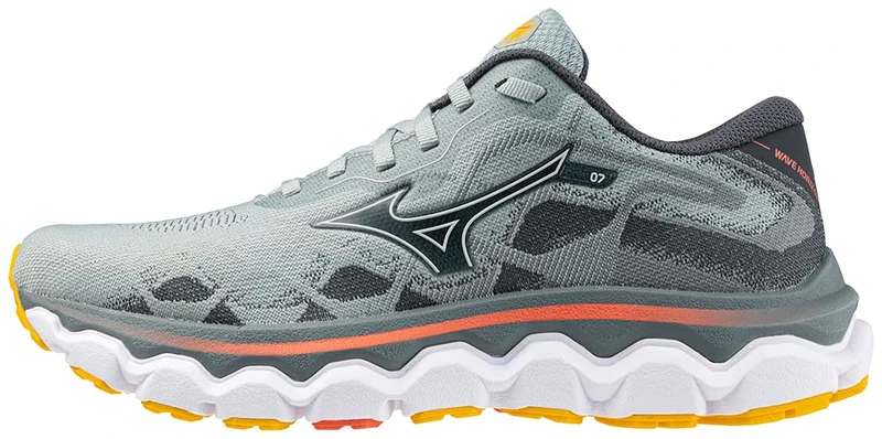 Mizuno Women's Wave Horizon 7 Running Shoe, Grey Mist/White, 5.5 UK - Image 1