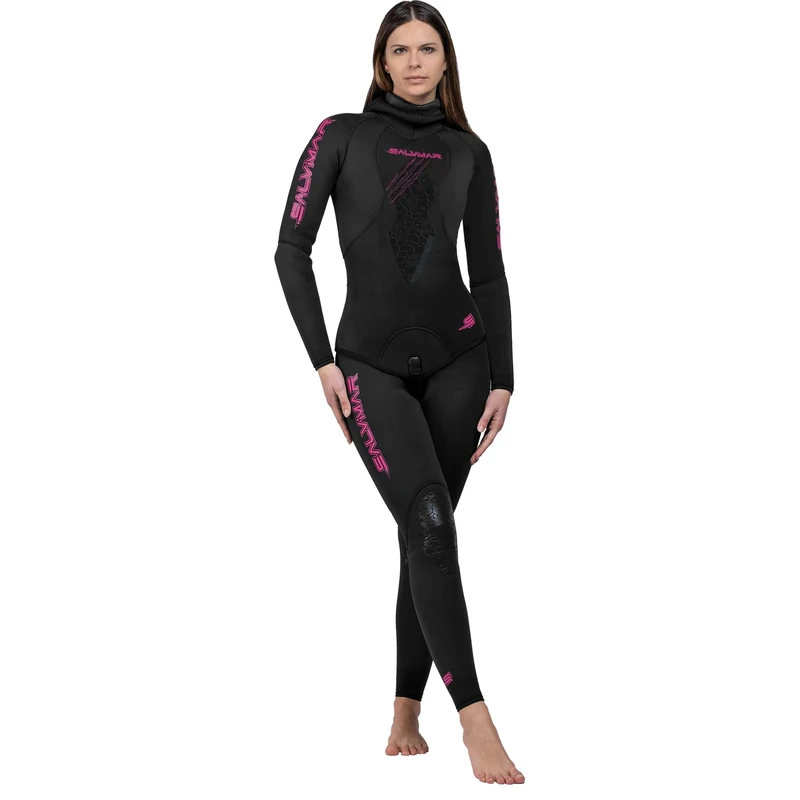 Salvimar Seawalker Lady Black, Women's Fishing Wetsuit, Black, L