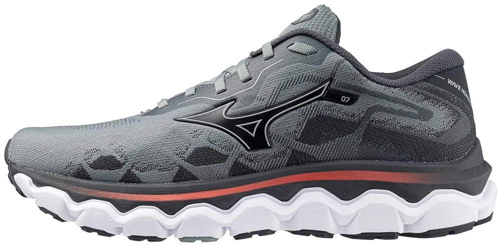Mizuno Men's Wave Horizon 7 Running Shoe, Lead/Nickel, 7