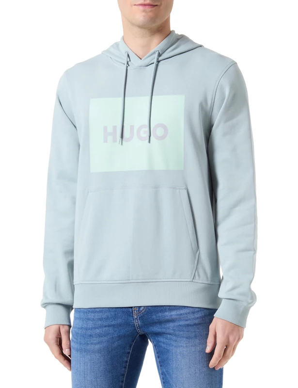 HUGO Men's Duratschi223 Sweatshirt, Open Grey74,