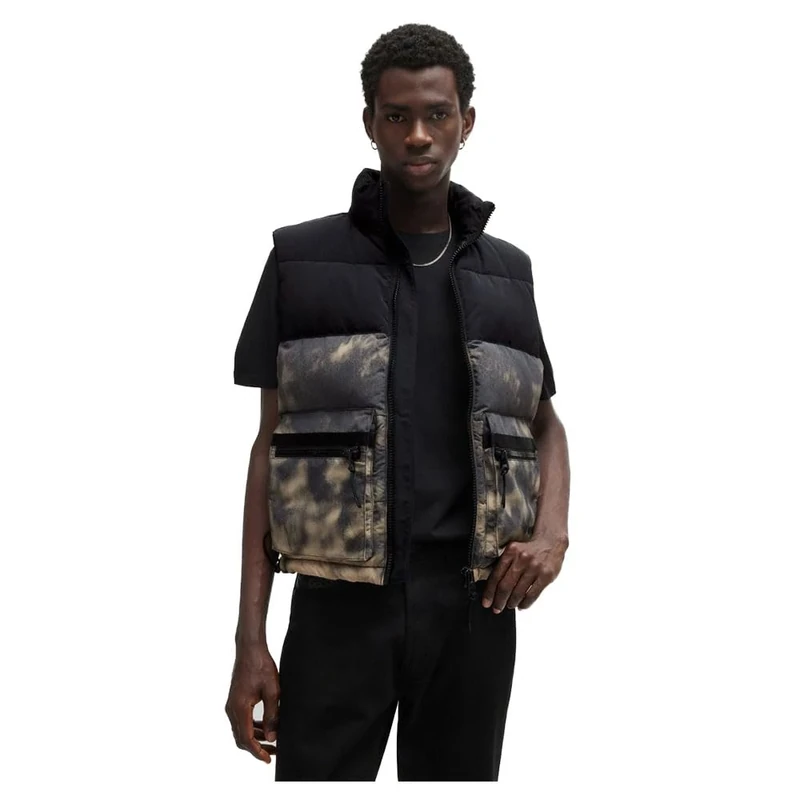 HUGO Men's Baltino2431 Outerw_Waistcoat, Medium Brown210,