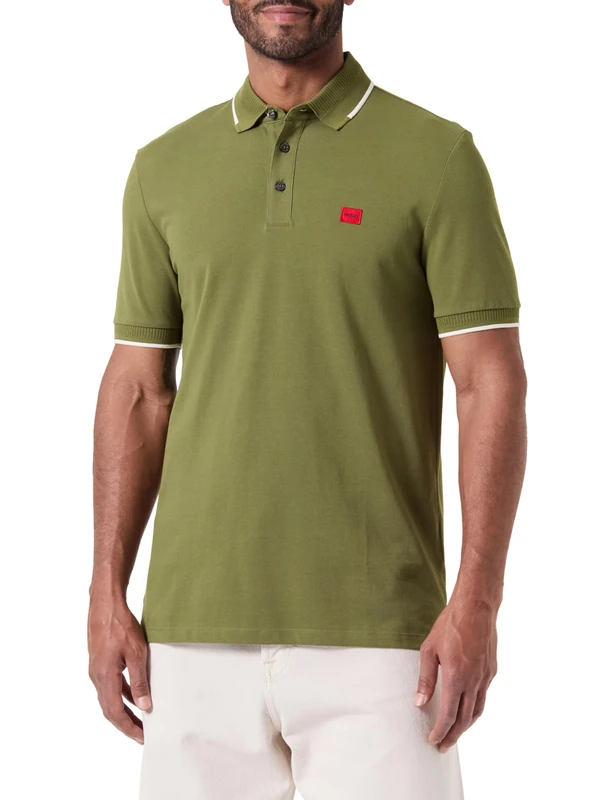 HUGO Men's Deresino232 Polo, Open Green386,