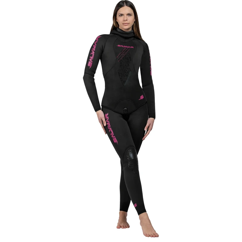 Salvimar Seawalker Lady Black, Women's Fishing Wetsuit, Black, S