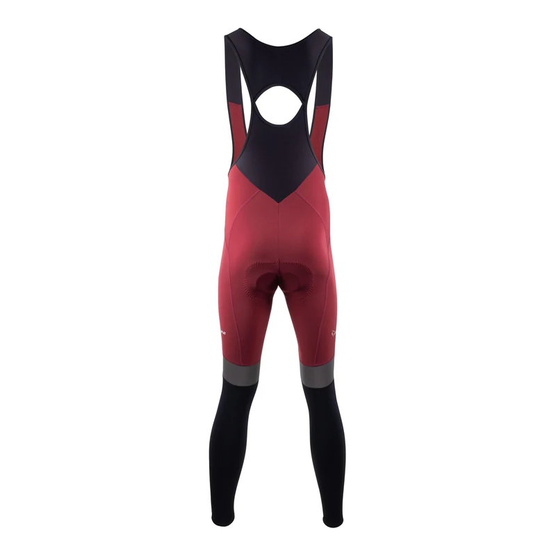 NALINI 03220601100C001.10 NEW WARM REFLEX BIB TIGHT Men's Tights ROT WINE RED/BLACK XS