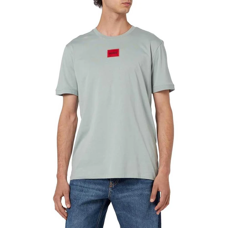 Hugo Men's Diragolino212 T Shirt, Open Grey74,