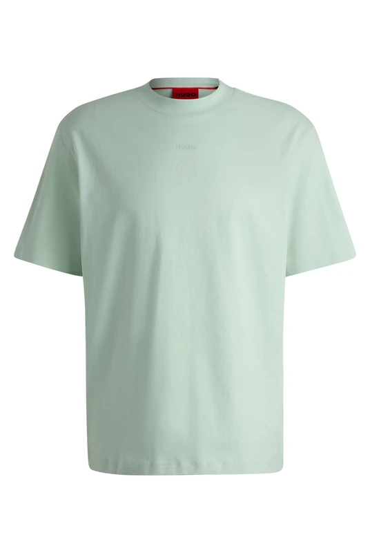 HUGO Mens Dapolino Relaxed-fit T-Shirt in Cotton with Logo Print