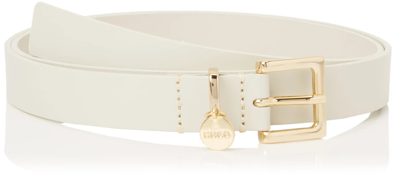 BOSS Women's Amelia-G_Sz25 Belt, Open White110, 75