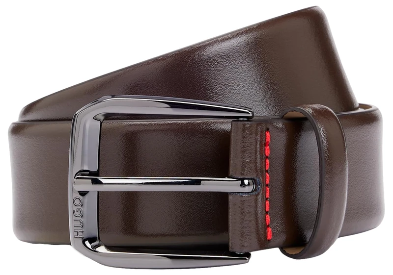 BOSS Men's Giuel_Sz35 Belt, Dark Brown205, 80 - Image 1