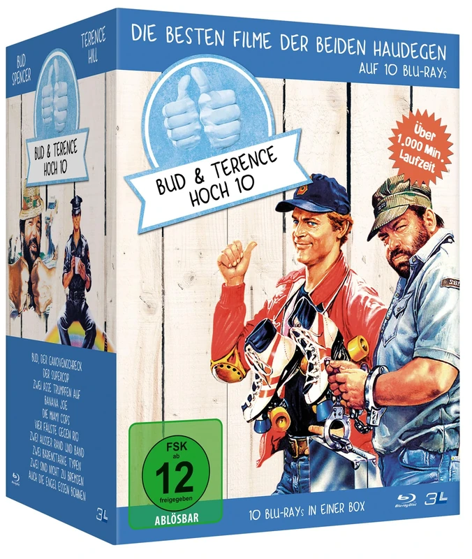 BUD SPENCER & TERENCE HILL Hoch 10 - 10er Blu-ray Haudegen-Box [Blu-ray]