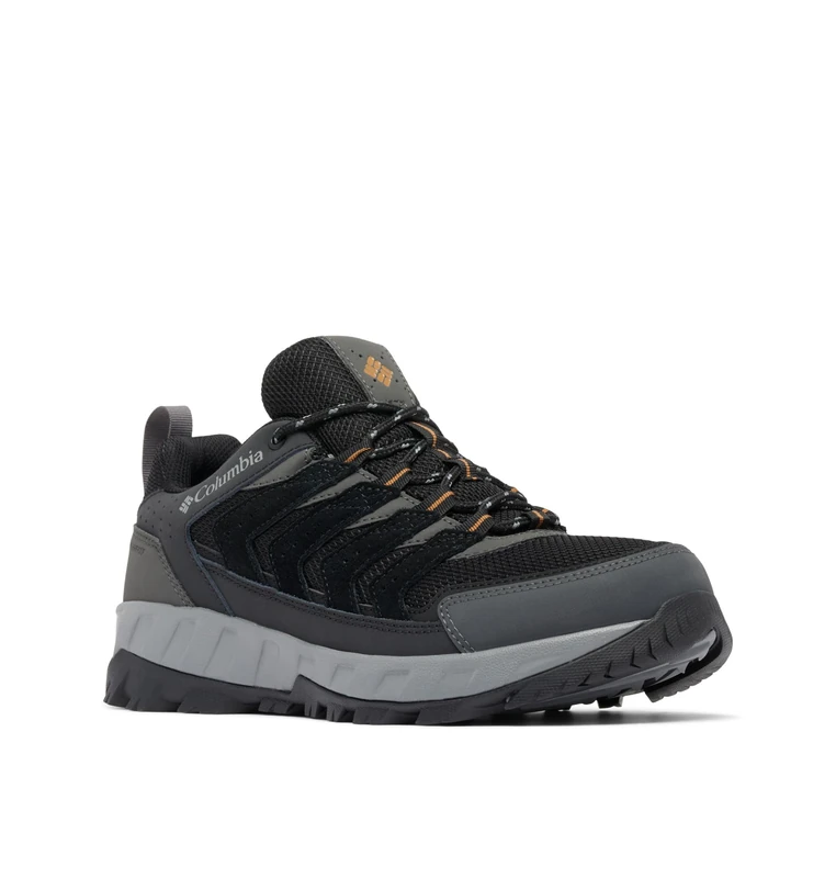 Columbia Strata Trail Low WP Shoes, Lightweight Build, Robust Design, Waterproof Shield, Exceptional Cushioning, High Energy Rebound, Non-Marking Grip - Men's