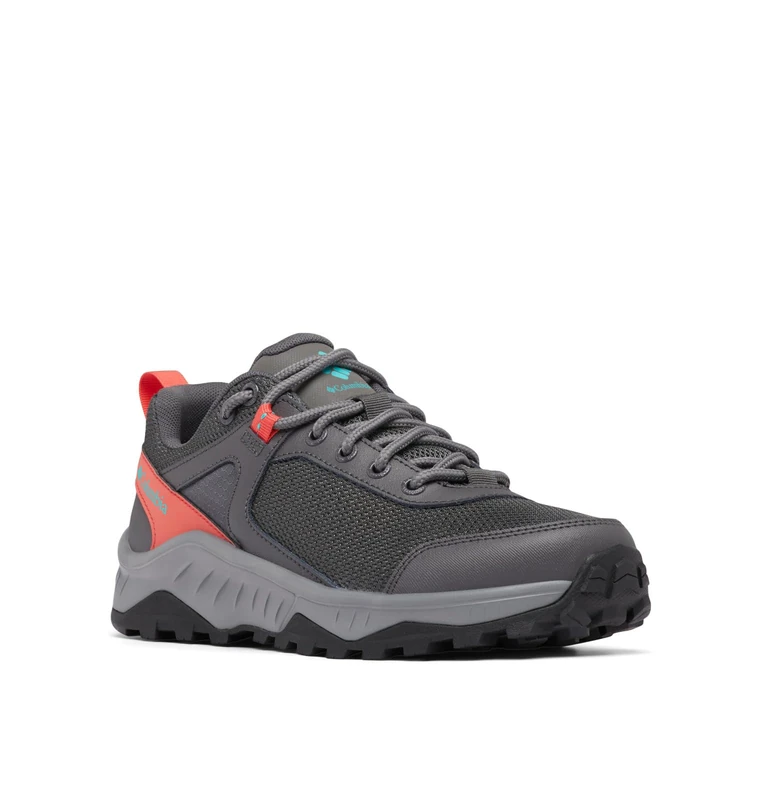 Columbia Women's Trailstorm Ascend Waterproof, Dark Grey/Red Coral, 7