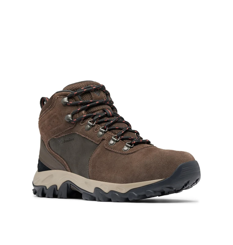 Columbia Men's Newton Ridge Plus II Suede Waterproof Hiking Boot, Cordovan/Spice, 13 Wide