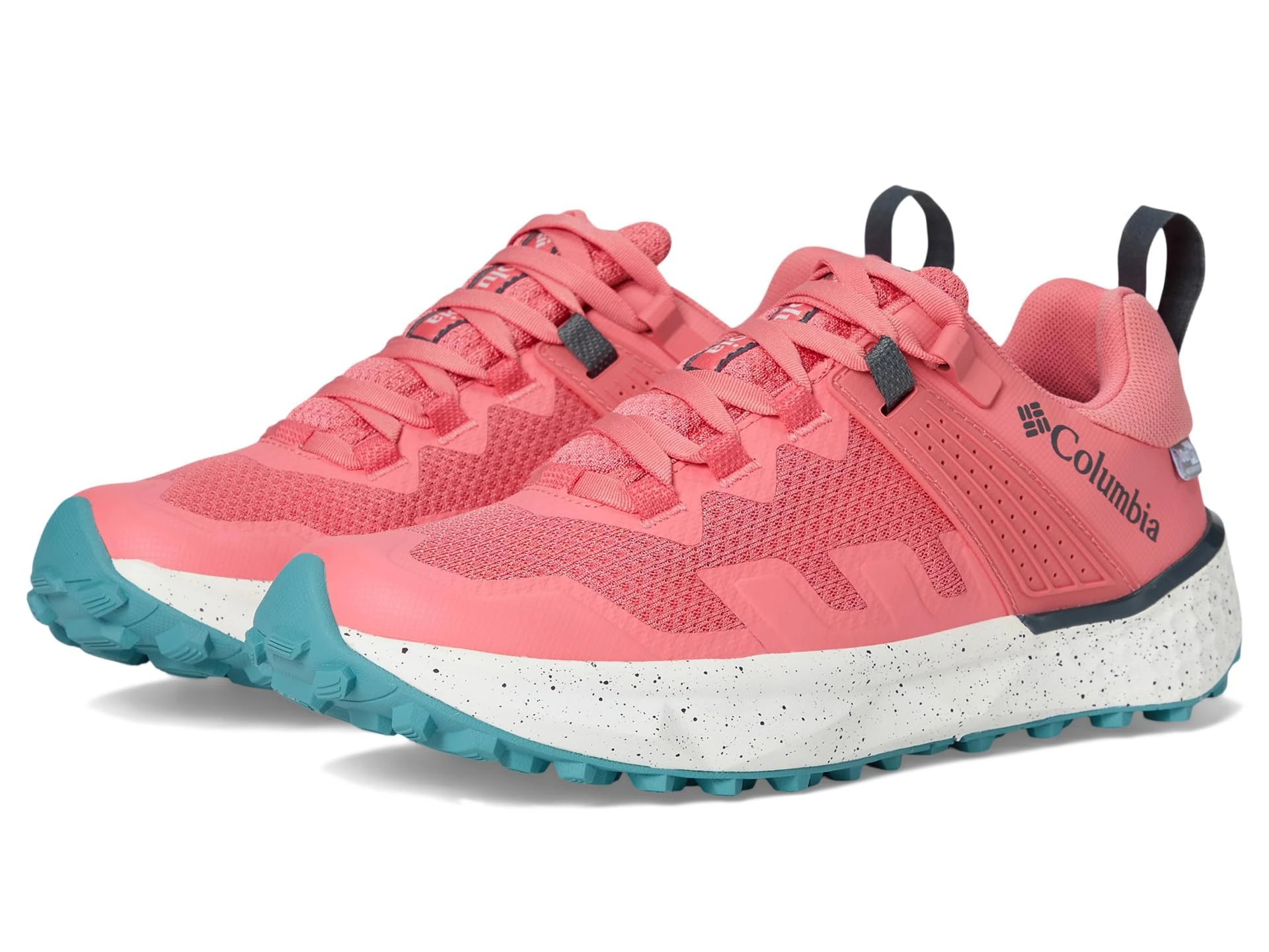 Columbia Women's Facet 75 Outdry Hiking Shoe, 2024 Coral Bloom/Teal, 8.5 UK