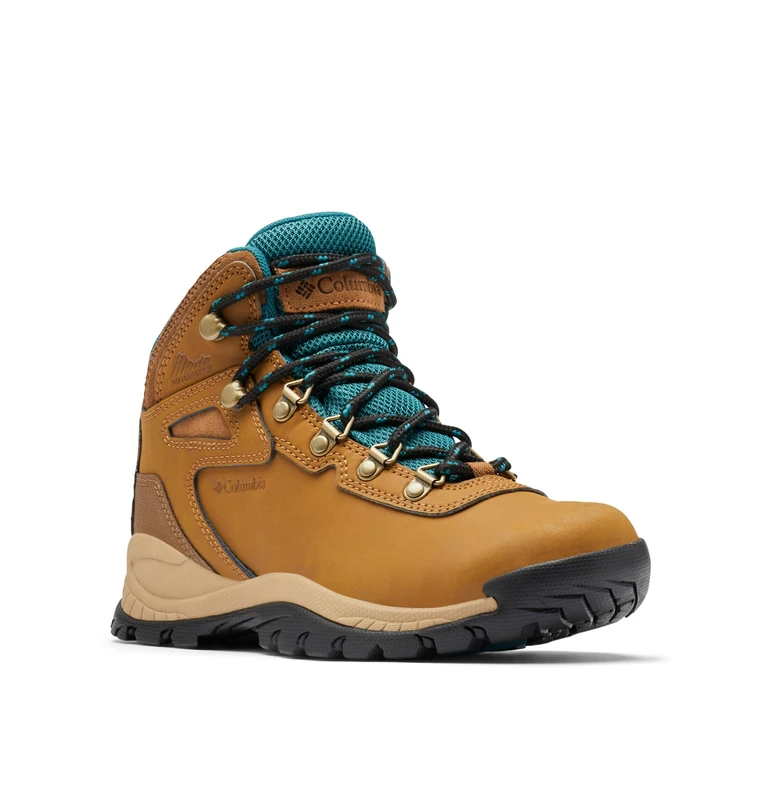 Columbia Women's Newton Ridge Plus Waterproof Hiking Boot, Elk/River Blue, 7 Wide