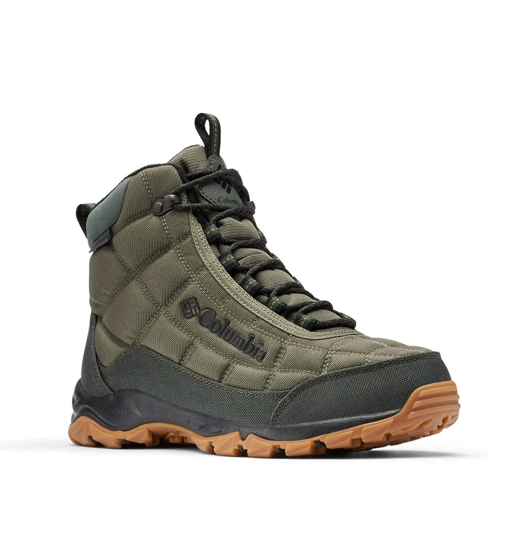Columbia Men's Firecamp Snow Boot - Stone Green/Black 6.5