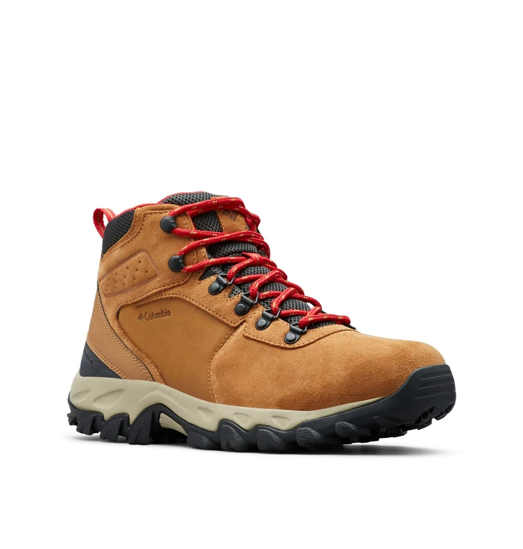 Columbia Men's Newton Ridge Plus II Suede Waterproof Hiking Boot, Elk Mountain Red, 42.5 EU Weit