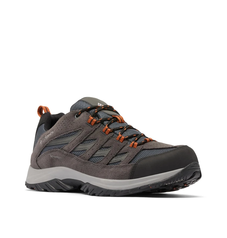 Columbia Men's Crestwood Waterproof Hiking Shoe, Graphite/Dark Adobe, 15 UK