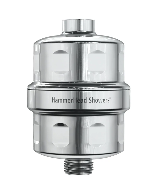 HammerHead Showers® ALL METAL Shower Head Filter – KDF 55 Shower Filter, High Pressure Universal Shower Filters to Remove Toxic Chemicals – Removes Chlorine and Heavy Metals – Chrome