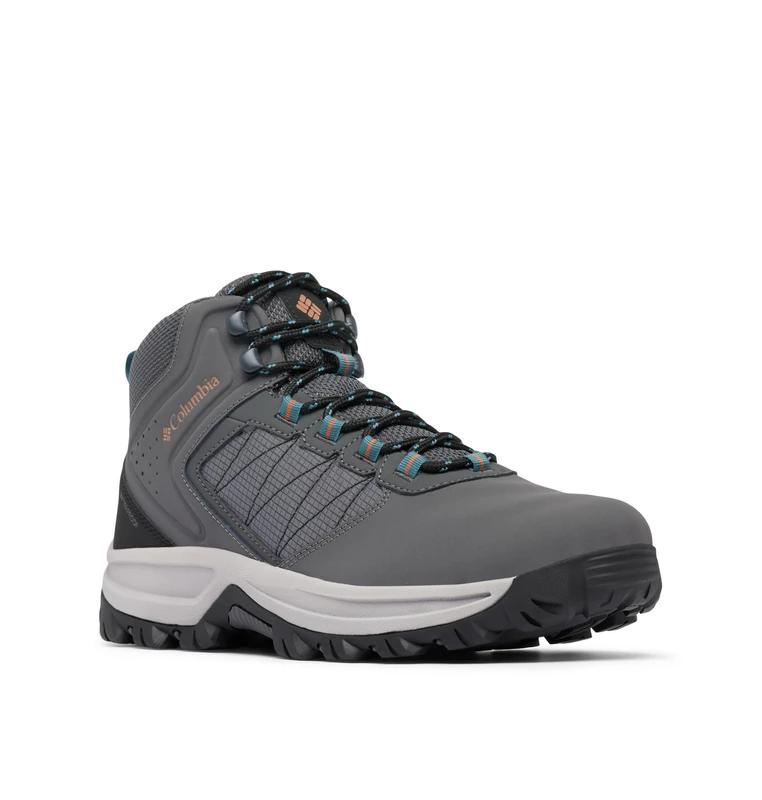 Columbia Men's Transverse Hike Waterproof Shoe, Dark Grey/Cloudburst, 8.5 UK