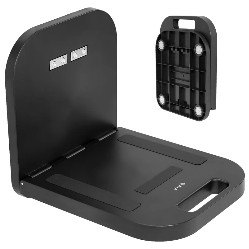 VIVO Magnetic Portable Laptop Workstation, Notebook/Tablet Shelf, Utility Platform with 33 lbs Capacity, Hands-Free Compact Desk, Attaches to Steel Surfaces, Black, DESK-MAG01