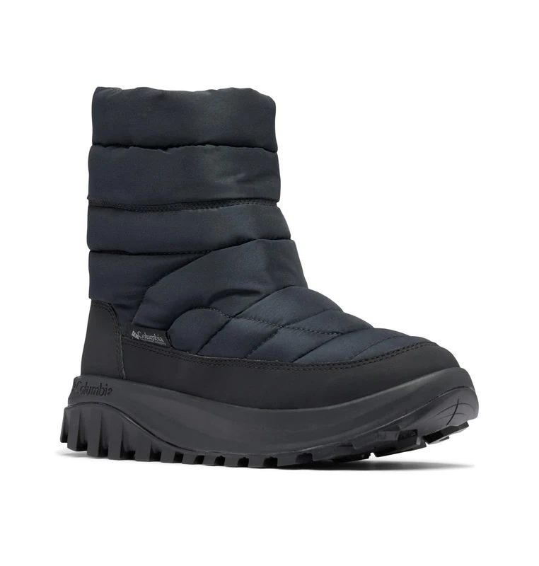 Columbia Women's Snowtrot Mid Snow Boot, Black/Titanium Ii, 8 Wide